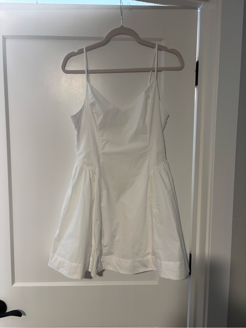 Wilfred White Textured Spaghetti Strap Dress